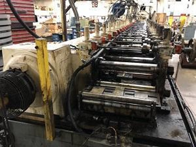 TISHKEN 22 STAND ON 24 STAND BASE X 3-1/2&quot; ROLL FORMING LINE