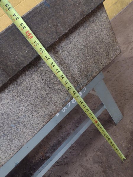 8&#039; X 4&#039; X 14&quot; MITCHELL PRECISION LAYOUT INSPECTION GRANITE TABLE: STOCK #23805