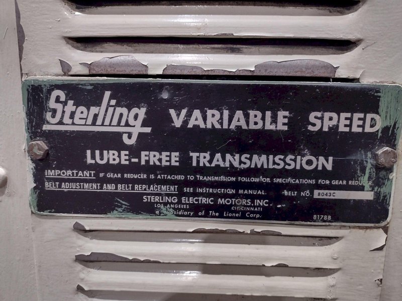 STERLING VARIABLE SPEED DRIVE: STOCK #19591