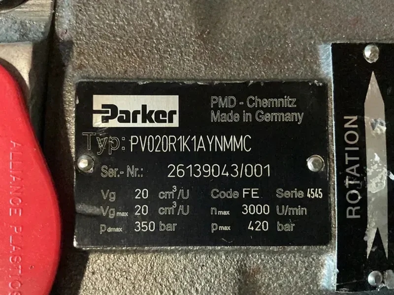 PARKER AXIAL PISTON PUMP   -  PV020R1K1AYNMMC