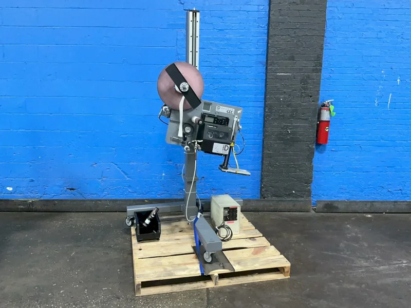 ID TECHNOLOGY 14” OUTSIDE DIAMETER / 3” INSIDE DIAMETER CORE PRINT AND APPLY LABELER  -  252