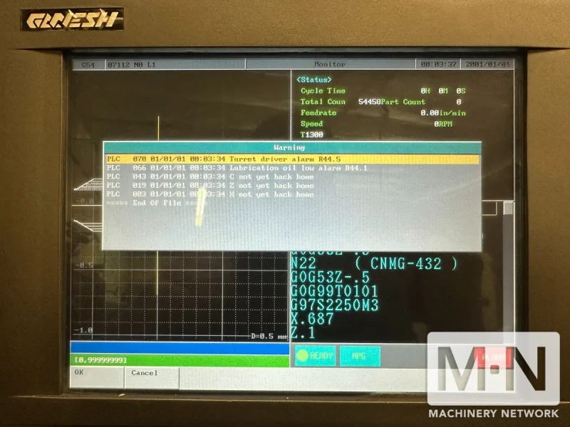 Ganesh Cyclone-32GT CNC Turning Center, 2010