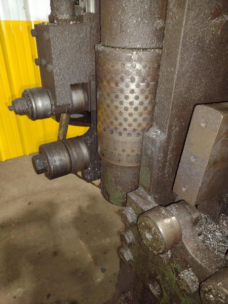 9 SPINDLE PEDDINGHAUS MODEL #BDL-1250/9 I-BEAM DRILL/DRILLING LINE: STOCK #19128