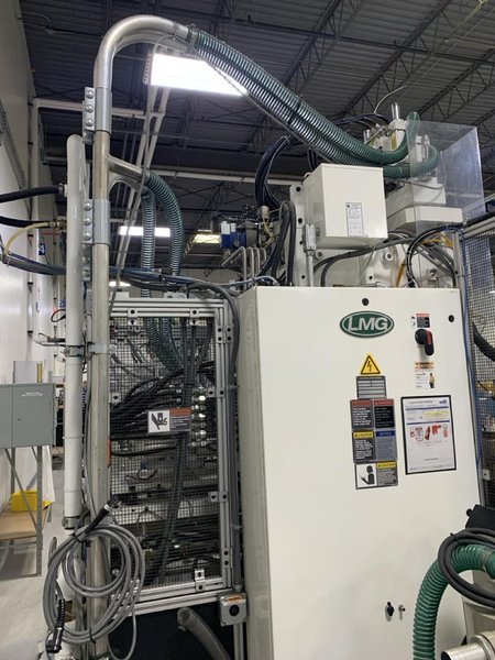 60 Ton LMG IMM-58 Two Shot Shuttle Table Injection Molding Machine, 2014