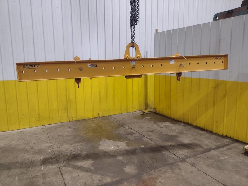 10,000 LBS X 128" X 10" CALDWELL MODEL #17-5-10 SPREADER BAR: YOBRO #24577