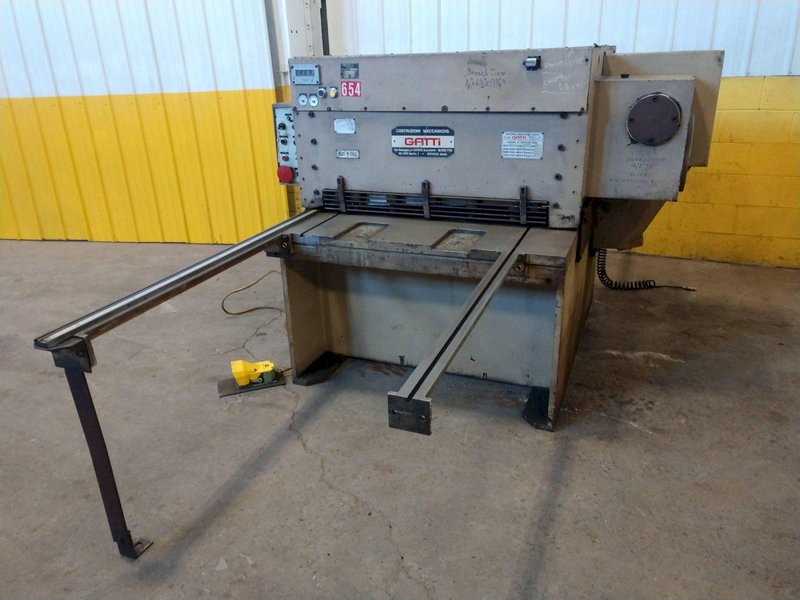 40" X 1/4" GATTI MODEL #1050 MECHANICAL POWER SHEAR: STOCK #11912