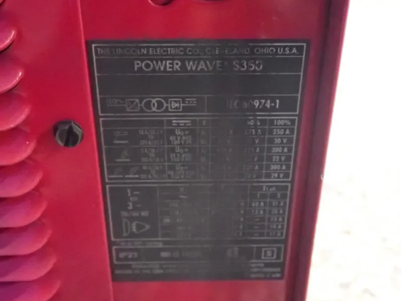 LINCOLN ELECTRIC 350A S350 WELDER  -  K2823-3 / POWER WAVE S350