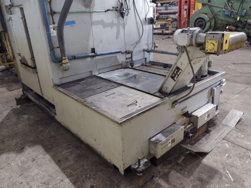 74" X 74" STOELTING MODEL #CSW8121 AUTOMATIC WASHER, WITH FLIP-UP DIE STATION POWERED INFEED, NEW 2012: YOBRO #25172
