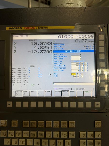 Doosan DNM 750II CNC Vertical Machining Center – 2018 TSC, 12,000 RPM Mill