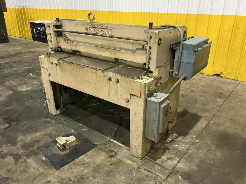 48" X 1/8" MORGAN MODEL #SC4125 MECHANICAL POWER METAL SHEAR: YOBRO #26215