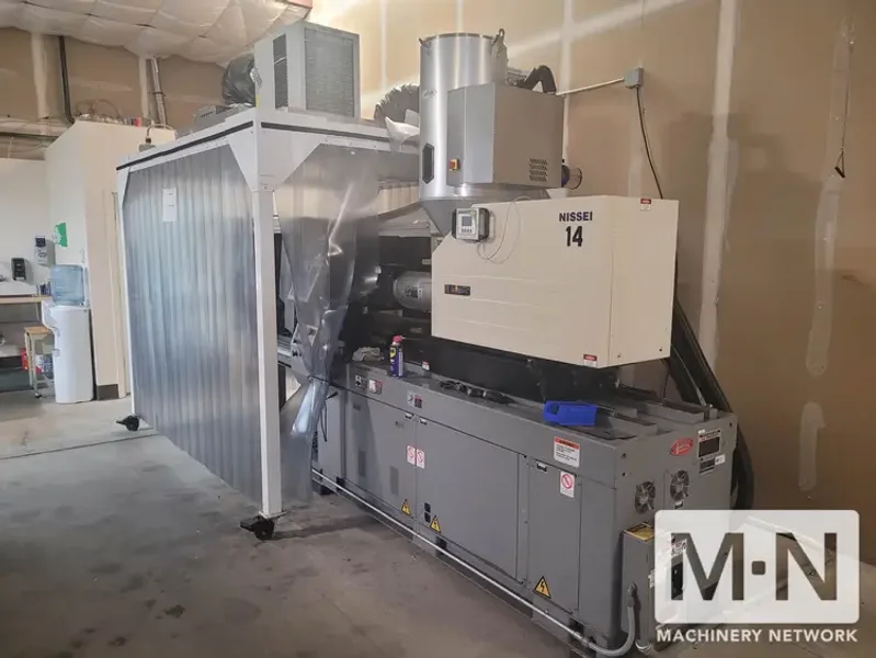 121 TON 3 OZ NISSEI MODEL NEX110-9E INJECTION MOLDING MACHINE MFG 2007
