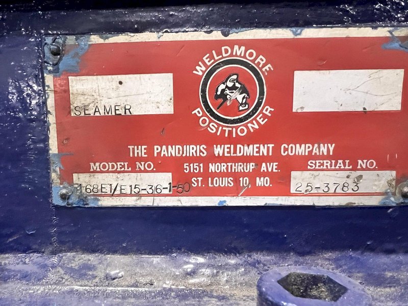 14' PANDJIRIS MODEL #168E1/E15-36-1-50 FLAT SEAM WELDER : YOBRO #24944