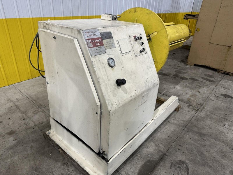 6,000 LB X 48" AIR FEEDS MODEL #R60 MOTORIZED UNCOILER COIL REEL: STOCK #21189