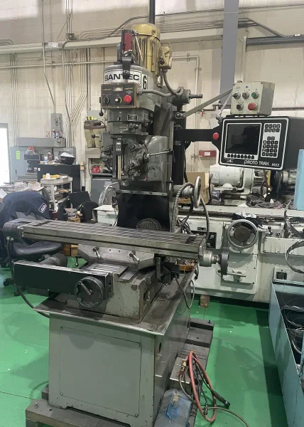 USED SANTEC 9" X 42" 2-AXIS CNC BED MILL, Stock# 10971