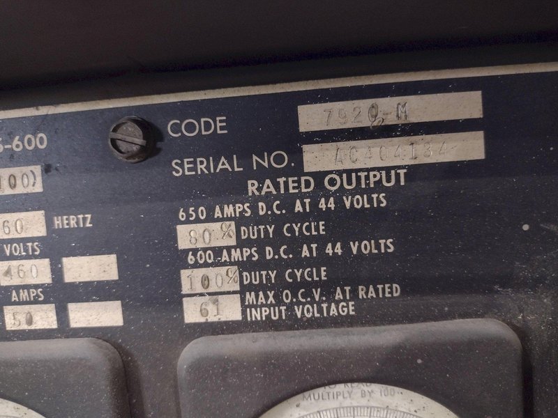 LINCOLN MODEL IDEALARC #R3S-600 WELDER POWER SUPPLY: STOCK# 23617