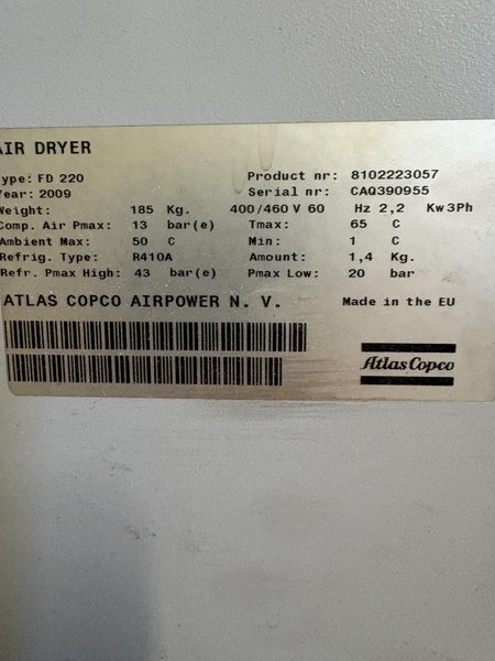 Atlas Copco Refrigerated Air Dryer