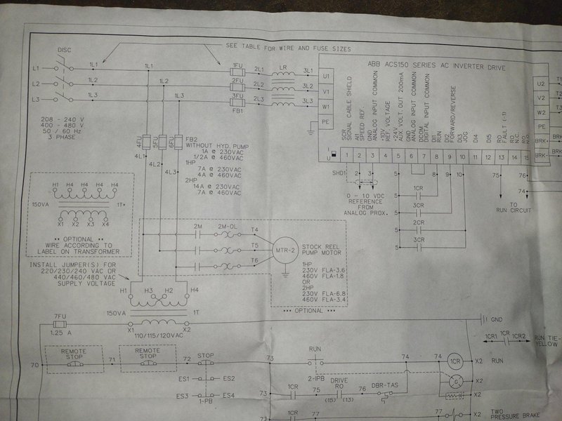 8,000 LBS X 18" CWP MODEL 4RM-18 POWERED UNCOILER COIL REEL: YOBRO #24958