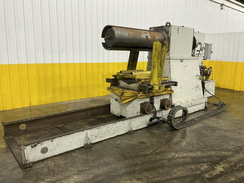 30,000 LBS X 36" PERFECTO COIL FEED LINE, COIL REEL UNCOILER &amp; STRAIGHTENER: YOBRO #24871