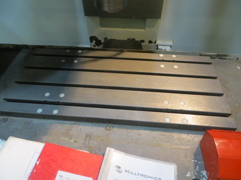 Milltronics Partner MM18 Vertical CNC Machining Center W Milltronics 7200 Control, 16 Station Carousel Tool Changer, Coolant Tank &amp; Pump and MORE!- Auction Item