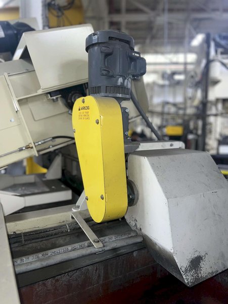 USED ALMCO MODEL V-14120 CONTINUOUS THRU-FEED VIBRATORY FINISHING SYSTEM, Stock# 11131, Year: 2022