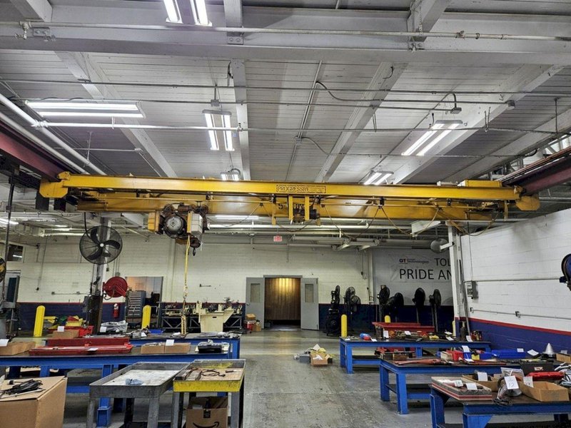 5 TON X 25' PROGRESSIVE SINGLE GIRDER OVERHEAD BRIDGE CRANE: YOBRO #25381
