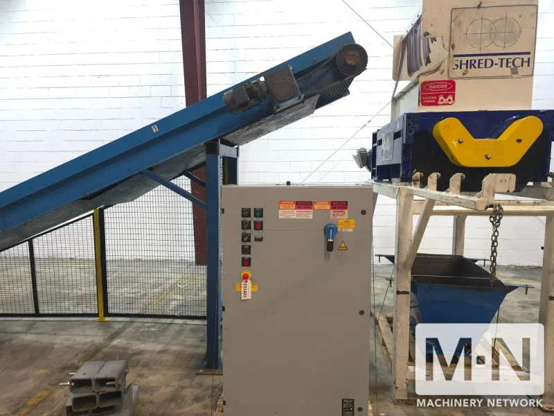 60 HP SHRED-TECH MODEL STQ-50E 4 SHAFT SHREDDER MFG 2015