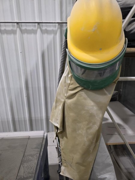 SpongeJet Sponge Media Blaster with Recycler 35E-CE and Fresh Air Hood, 2012