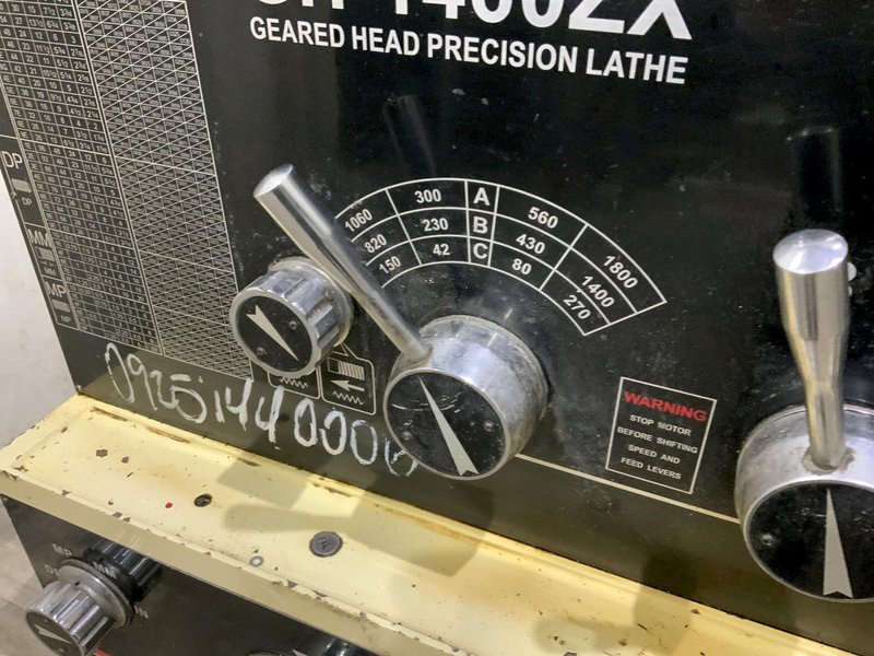 14" X 60" JET MODEL #GH-1460ZX GAP BED ENGINE LATHE: STOCK #80747