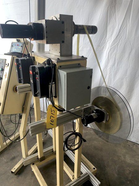 2 SPINDLE MOTORIZED TAPE UNCOILER REEL: STOCK 10715