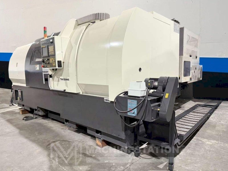 Takisawa EX-122 CNC Turning Center – 21″ Chuck, 7.87″ Big Bore, Long Bed Lathe