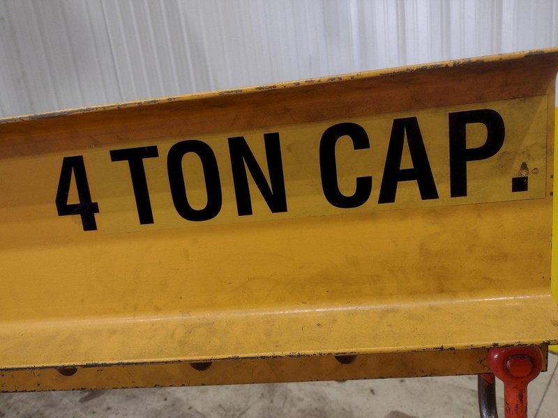 8,000 LBS (4 TON) X 10' CALDWELL MODEL #16-4-10 LIFTING BEAM SPREADER BAR: STOCK #22565