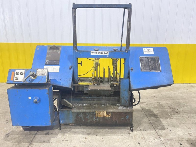 15" X 17" WF WELLS MODEL #F-15 TWIN POST HORIZONTAL BANDSAW: STOCK #21090