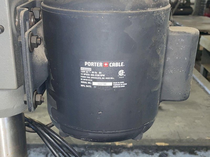PORTER CABLE MODEL #PCB66000B DRILL PRESS: YOBRO #24386