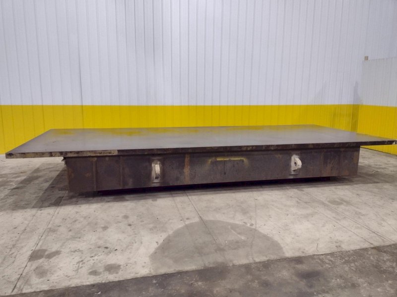 97&quot; X 241&quot; STEEL LAYOUT TABLE WITH 3&quot; PLATE TOP: STOCK 11833