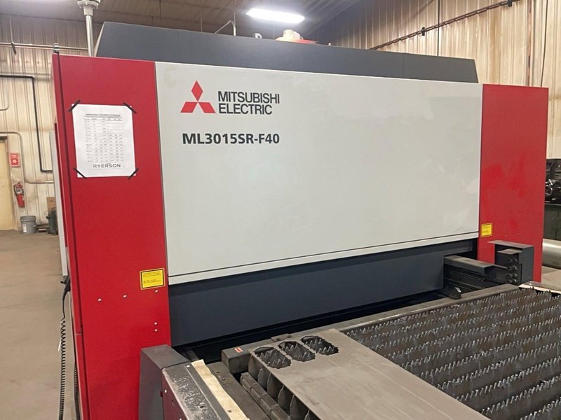 4000 Watt Mitsubishi ML3015SR-F-40-S Fiber Laser, 2018 – 5′ x 10′ Table