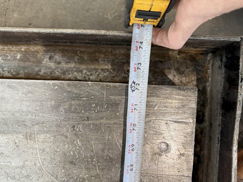 42&quot; WIDE X 72&quot; LONG X 6&quot; THICK T-SLOTTED BOLSTER PLATE. STOCK # 1006324