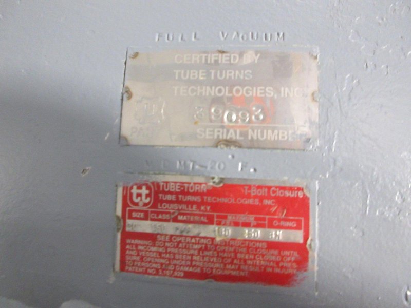 Wheeler Tank Mfr. Heavy Duty Pressure Tank with Relief Valve, Swinging End Cap and Stand- Auction Item