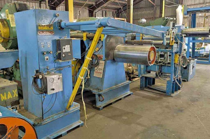 24" x 5.00" x 10,000# Ruesch Slitting Line (14701)