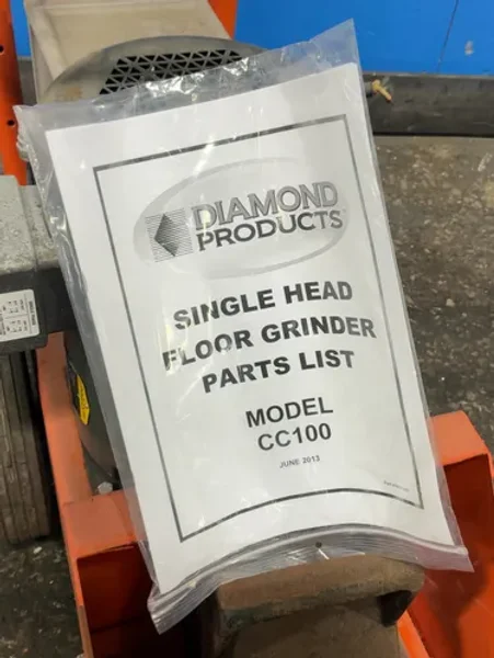 DIAMOND PRODUCTS FLOOR GRINDER  -  CC100
