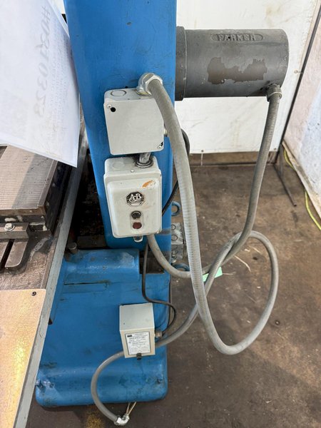 6" X 18" PARKER MAJESTIC NO. 2 HANDFEED SURFACE GRINDER w/ KIN JUNG " PERMANENT MAGNETIC CHUCK. STOCK #0310323.