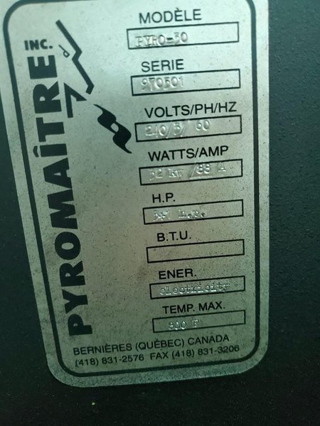 Pyromaitre Pyro-30 Conveyor Oven