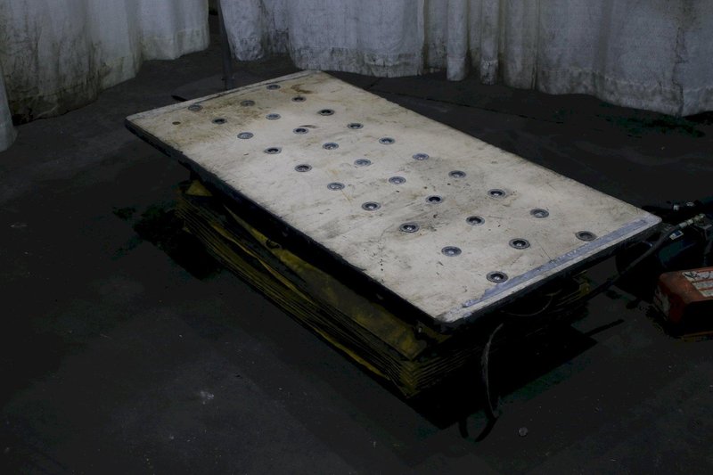 660 LBS BISHAMON SCISSOR LIFT TABLE HYDRAULIC: STOCK #74802