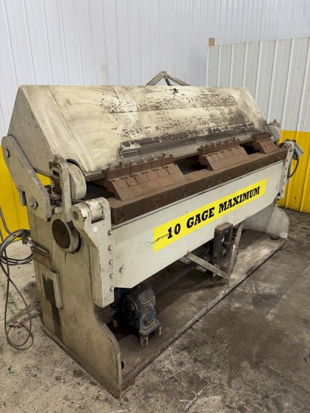 8' X 10 GAUGE CHICAGO DREIS &amp; KRUMP MODEL #8135-6 POWERED BOX &amp; PAN FINGER BRAKE: STOCK #23777