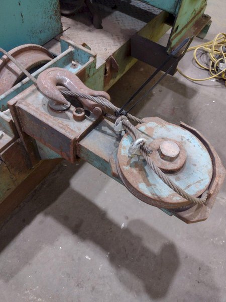 STAR ENGINEERING MODEL #S-3-7 HYDRAULIC POWERED RAIL TRANSFER CART WITH WINCH: STOCK #18491