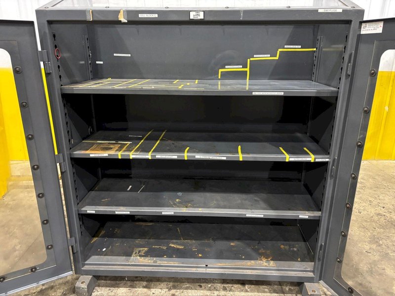 STRONGHOLD MODEL #55-LD-243-BL-SL-SRPG HEAVY DUTY CABINET W/ SEE-THROUGH DOORS: YOBRO #24115