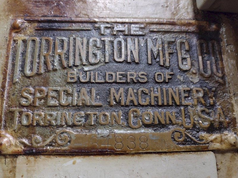 .148&quot; x 2.75&quot; COIL O.D. TORRINGTON MODEL #W12 SPRING COILER / COIL MAKING MACHINE: STOCK #18730