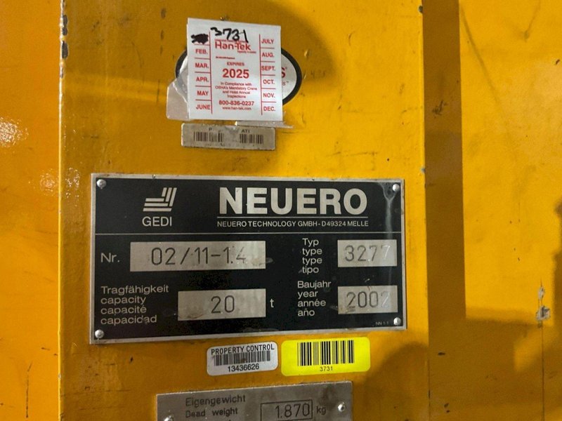 (8) 20 TON NEUERO GEDI 3277 MOBILE VEHICLE LIFTS: YOBRO #23870