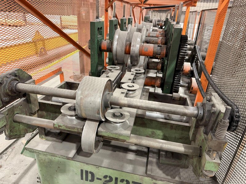 12 STAND X 3.5" ARBOR X 26" ROLL SPACE BRADBURY C&amp;Z PURLIN ROLL FORMING LINE. STOCK # 0536726