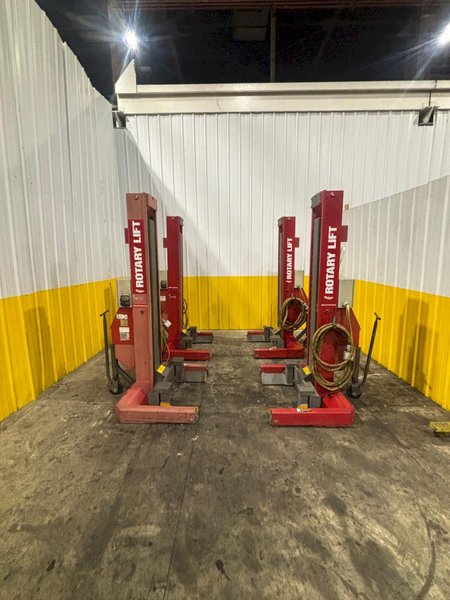 (4) 15,000 LBS ROTARY MODEL #HP415-100 HEAVY DUTY MOBILE COLUMN LIFT JACKS: YOBRO #24470