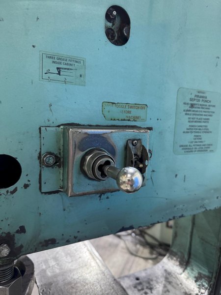 120 TON PIRANHA MODEL #SEP120 SINGLE END HYDRAULIC PUNCH: STOCK #80730